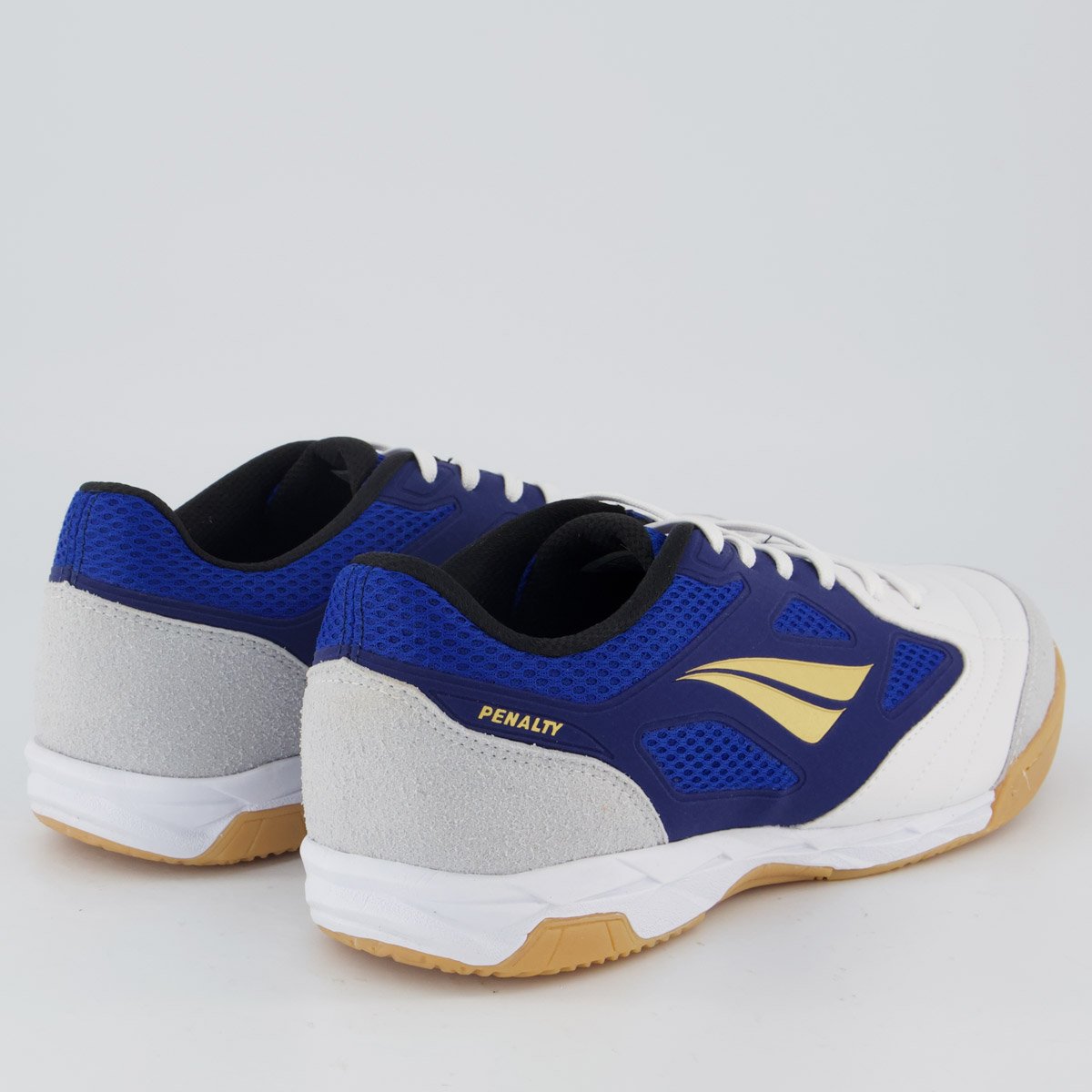 Chuteira Penalty Futsal Max 400 Y-1 Branca e Azul Azul/Branco 3