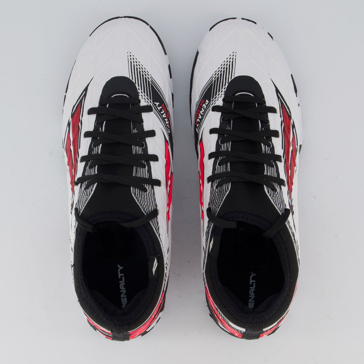 Chuteira Penalty RX Locker Y-5 Futsal Branca e Preta Branco 4