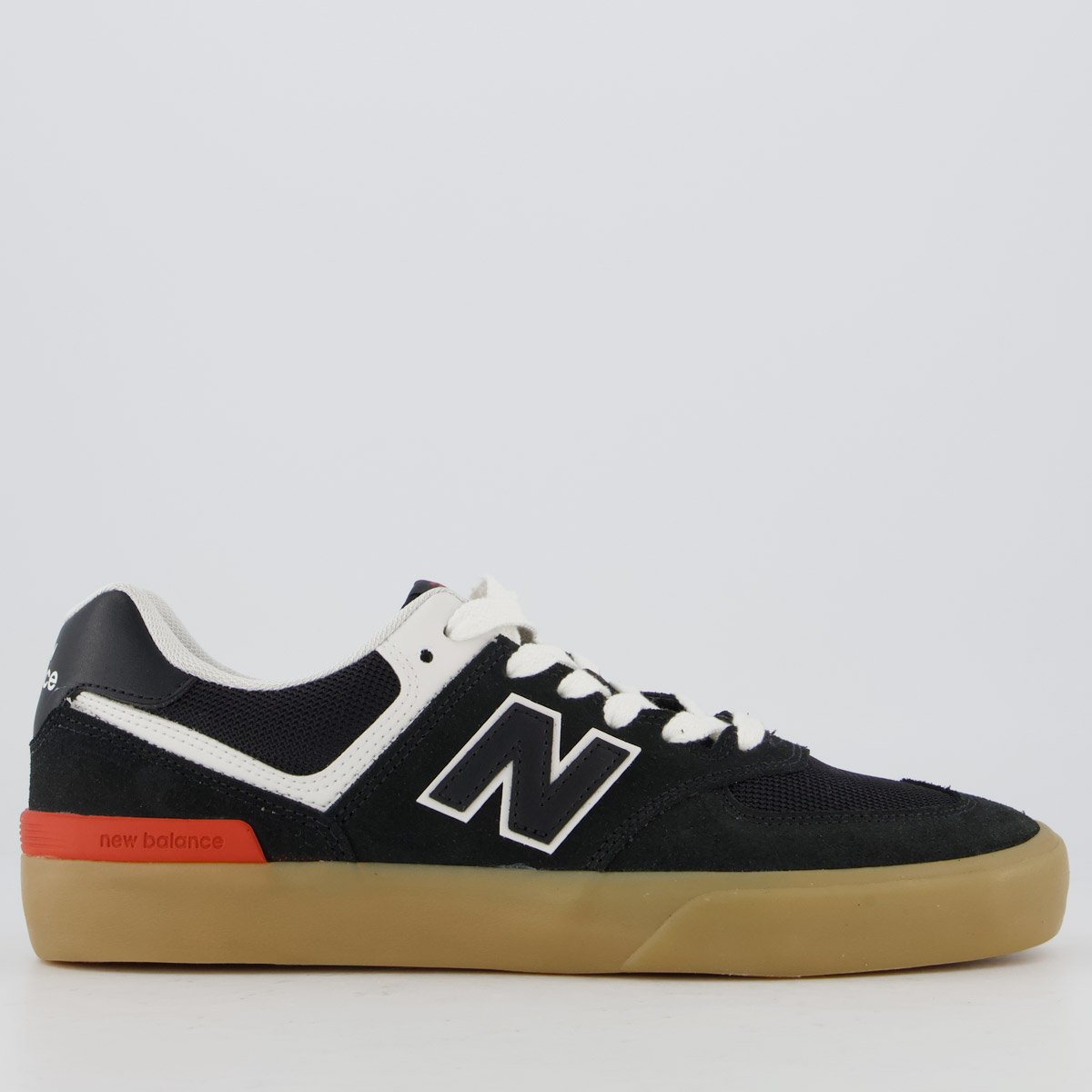 Tênis New Balance NM 574 Preto e Bege