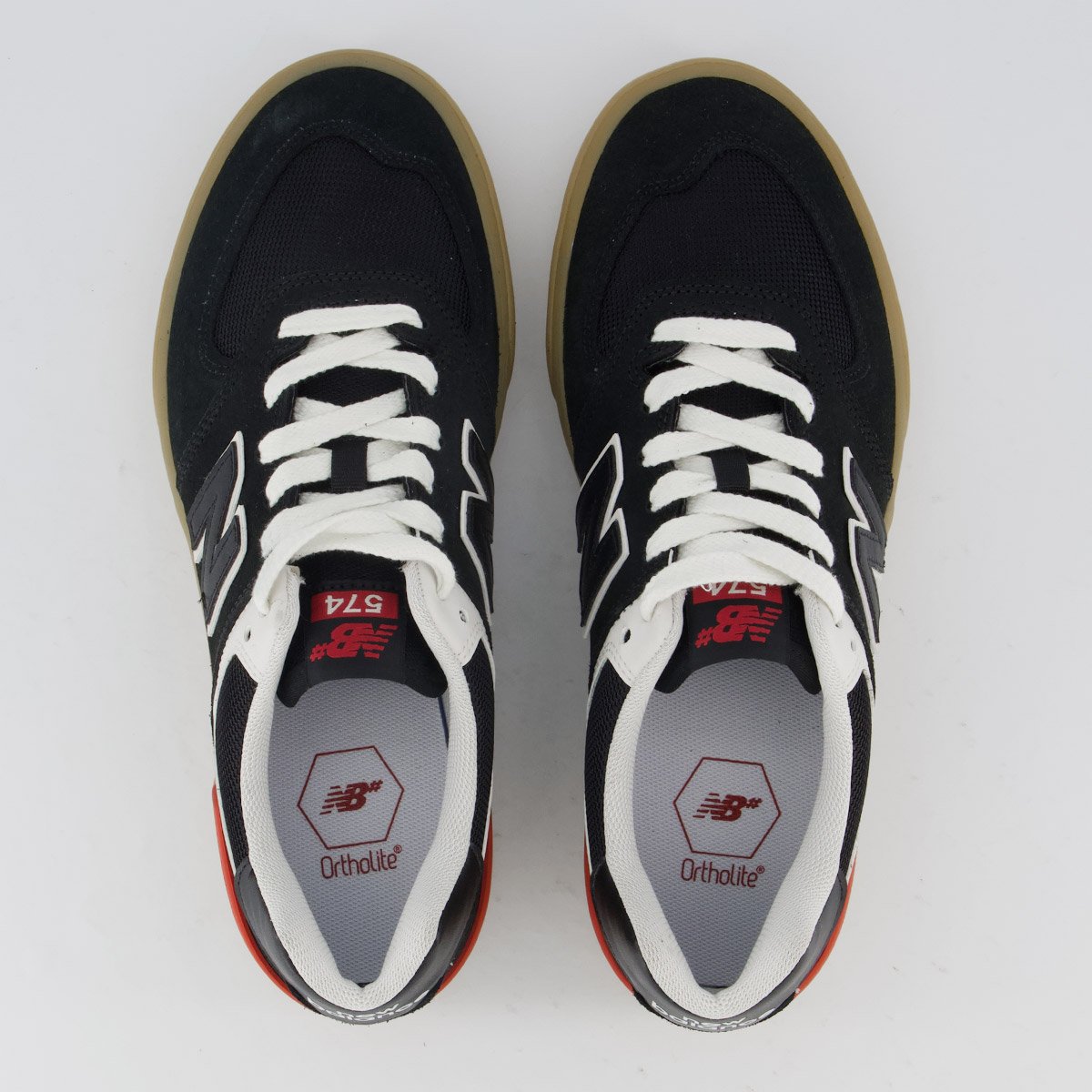 Tênis New Balance NM 574 Preto e Bege Preto 4