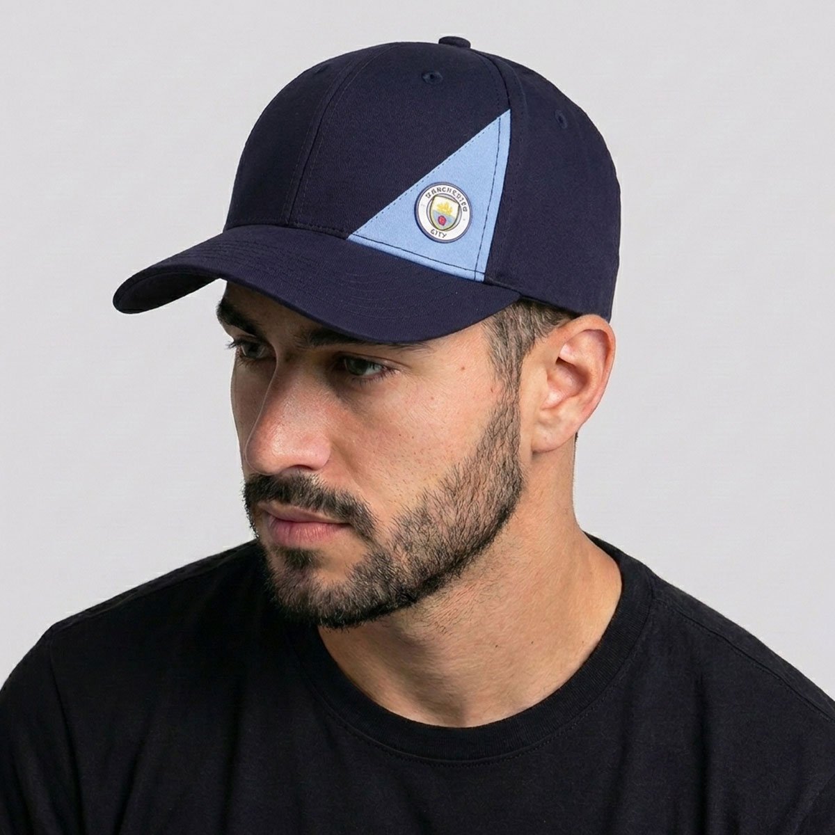 Boné Manchester City Escudo 6 Gomos Marinho Azul Marinho 5