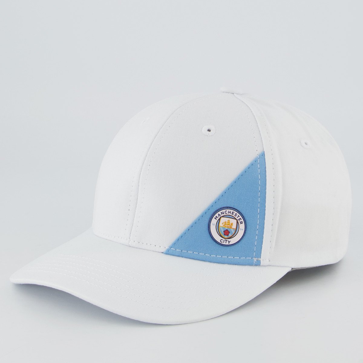 Boné Manchester City Escudo 6 Gomos Branco