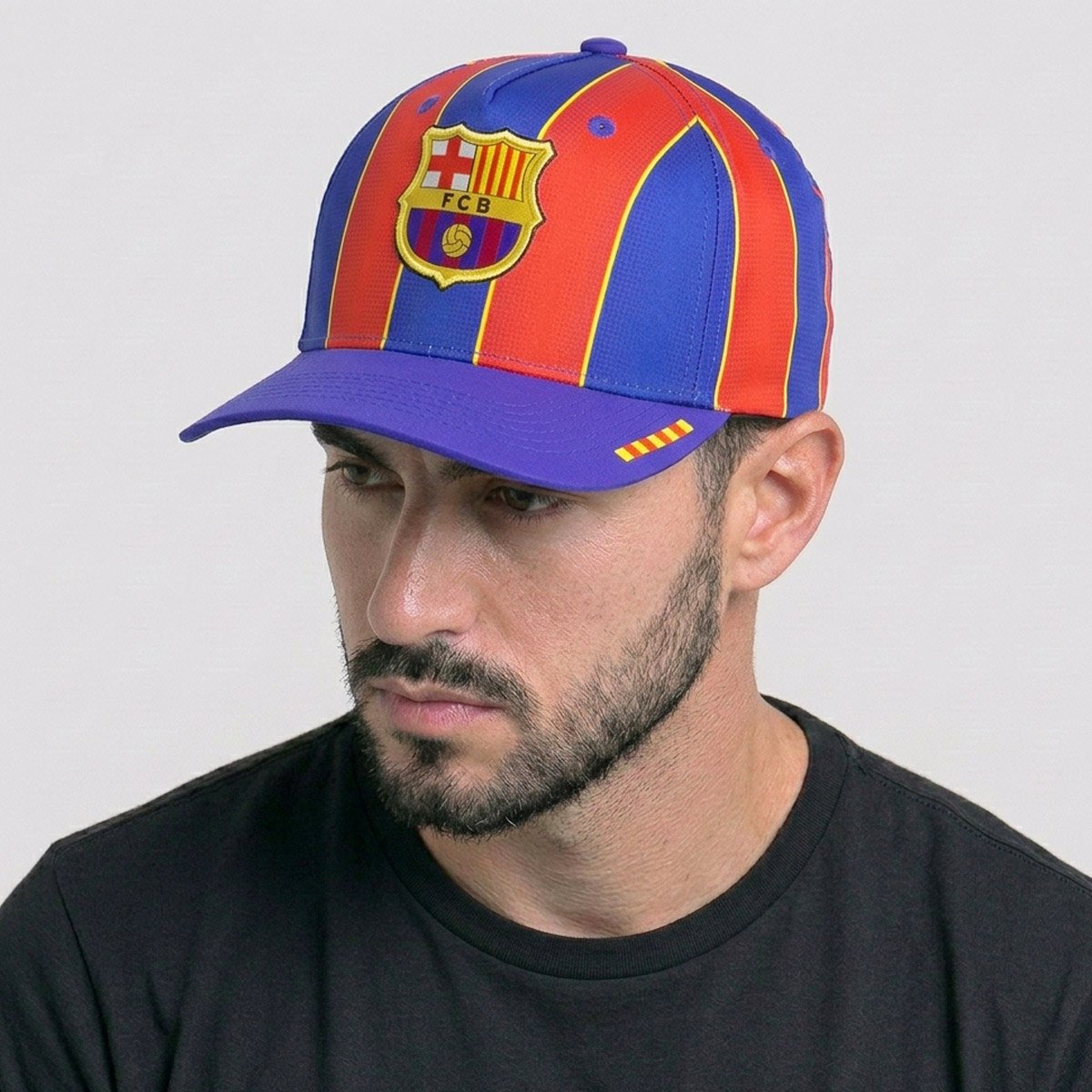 Boné Barcelona Americano Azul e Vermelho Azul/Vermelho 5