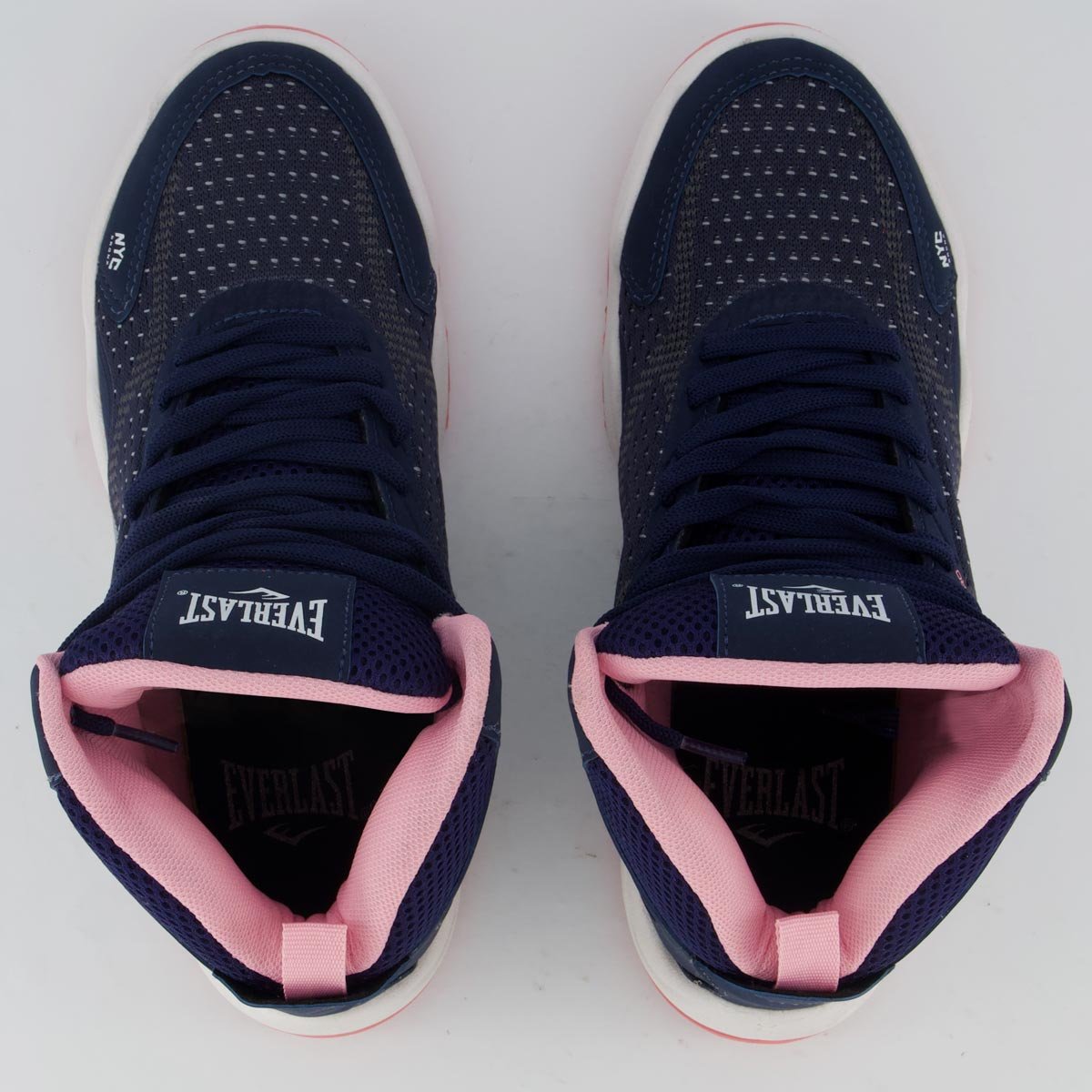 Tênis Everlast Forceknit Pro Feminino Azul Marinho e Rosa Azul Marinho 4