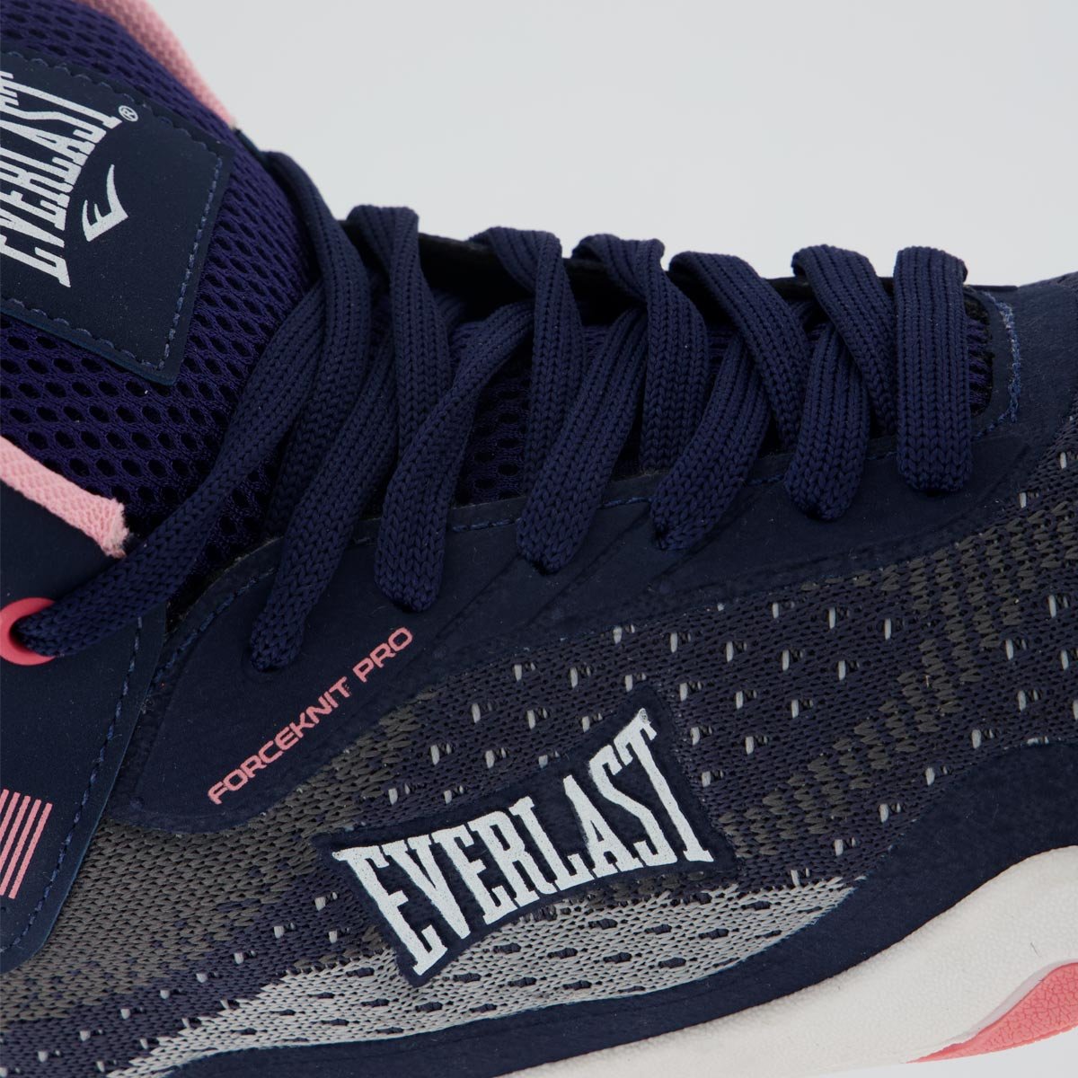 Tênis Everlast Forceknit Pro Feminino Azul Marinho e Rosa Azul Marinho 7