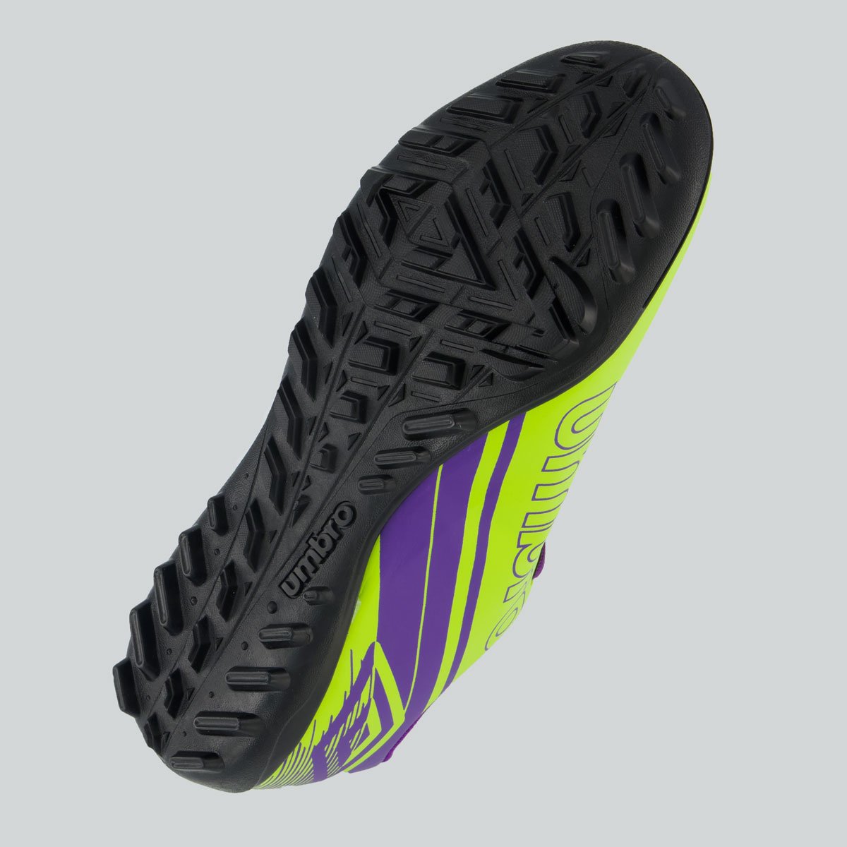 Chuteira Umbro Kick Society Verde Verde/Roxo 5