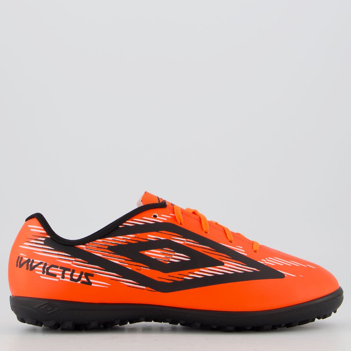 Chuteira Umbro Invictus Society Laranja e Preta