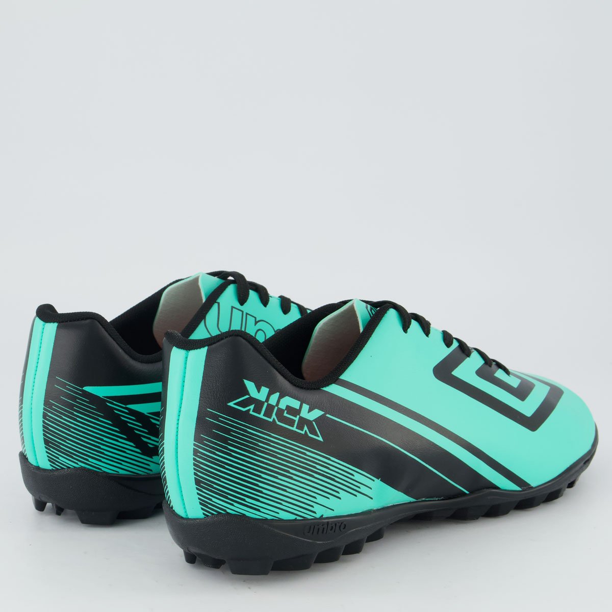 Chuteira Umbro Kick Society Verde e Preta Verde 3