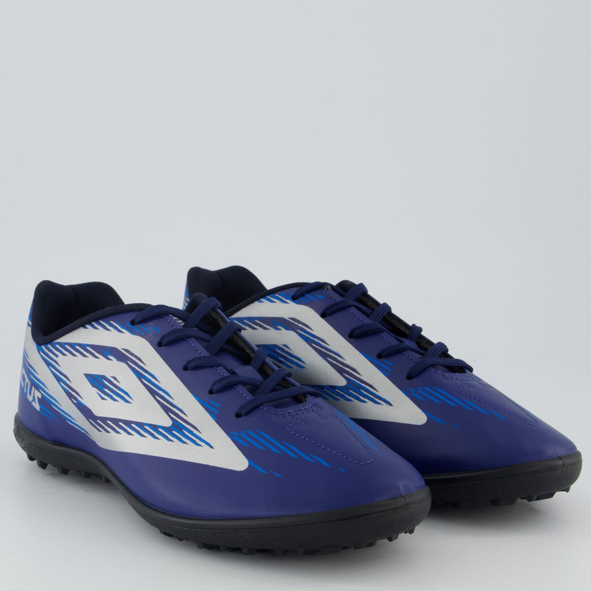 Chuteira Umbro Invictus Society Azul Marinho e Cinza Azul Marinho 2