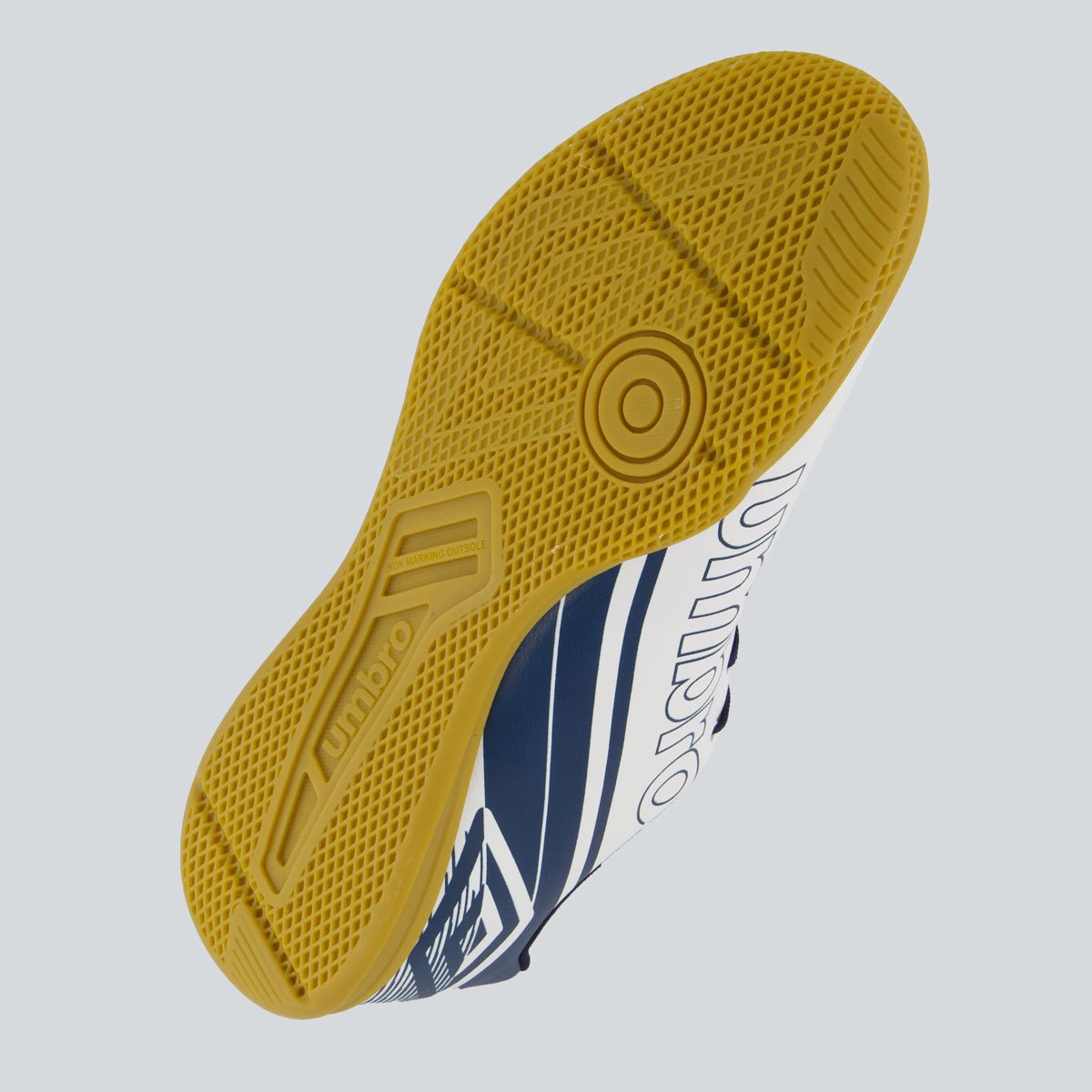 Chuteira Umbro Kick Futsal Branca e Marinho Branco/Azul 5