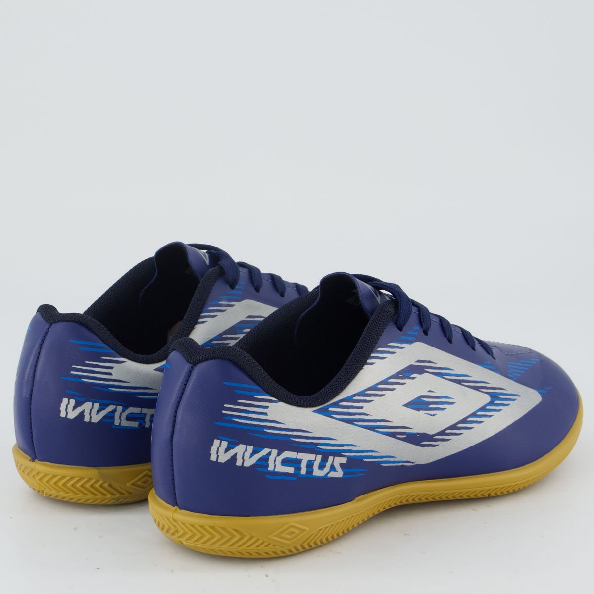Chuteira Umbro Invictus Futsal Juvenil Azul Marinho e Cinza Azul 3