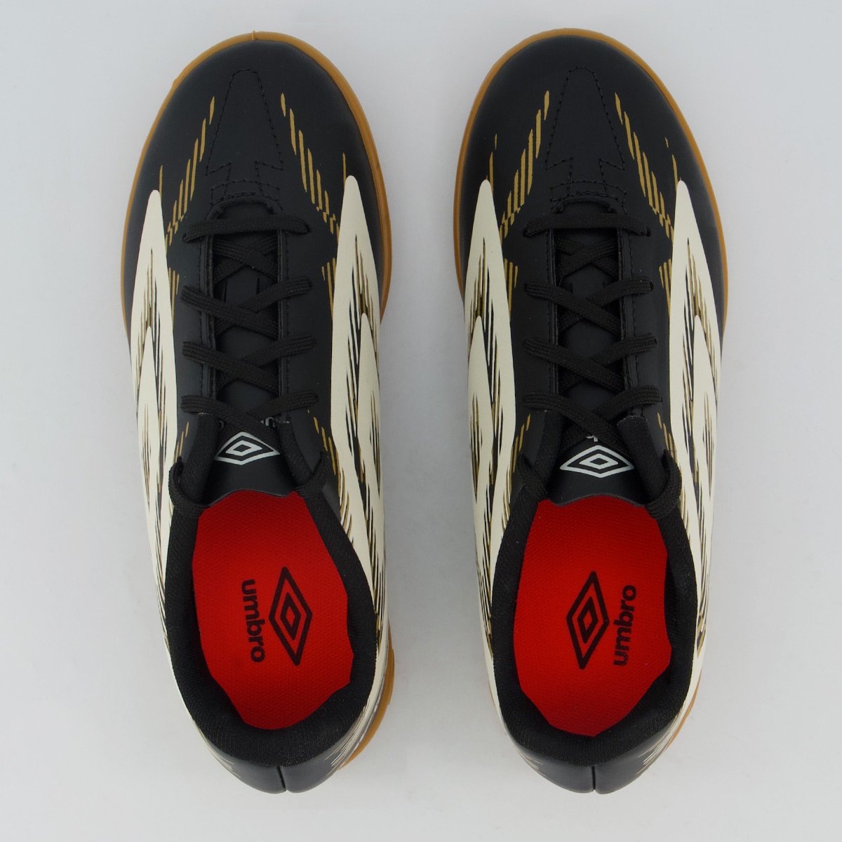 Chuteira Umbro Invictus Futsal Juvenil Preta e Branca Preto 4