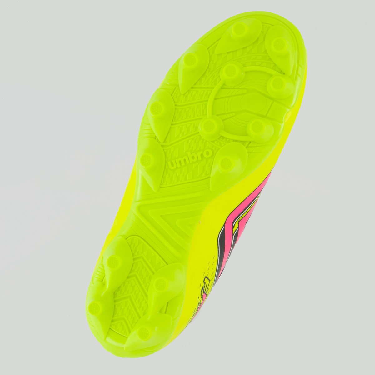 Chuteira umbro Fast II Campo Juvenil Amarela e Rosa Amarelo/Rosa 5