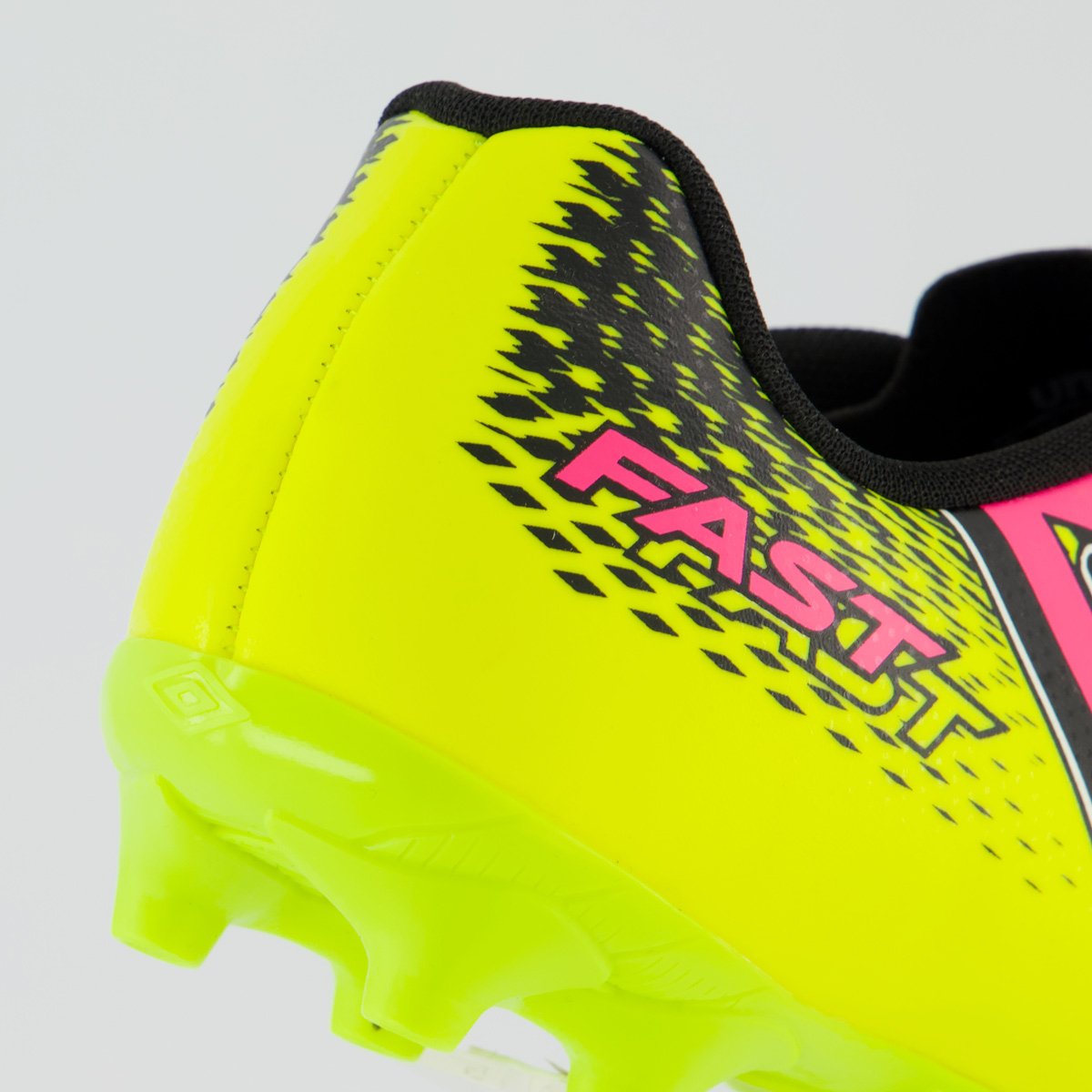 Chuteira umbro Fast II Campo Juvenil Amarela e Rosa Amarelo/Rosa 6
