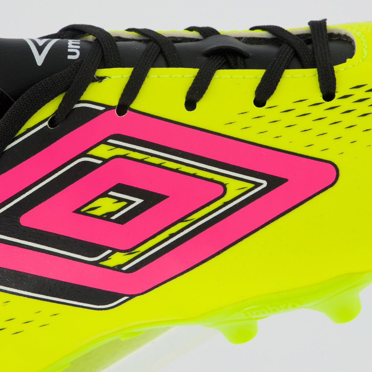 Chuteira umbro Fast II Campo Juvenil Amarela e Rosa Amarelo/Rosa 7