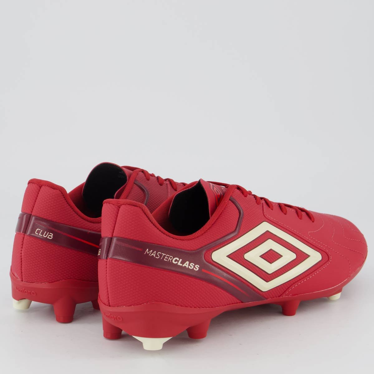Chuteira Umbro Master Class Club Campo Vermeha Vermelho 3