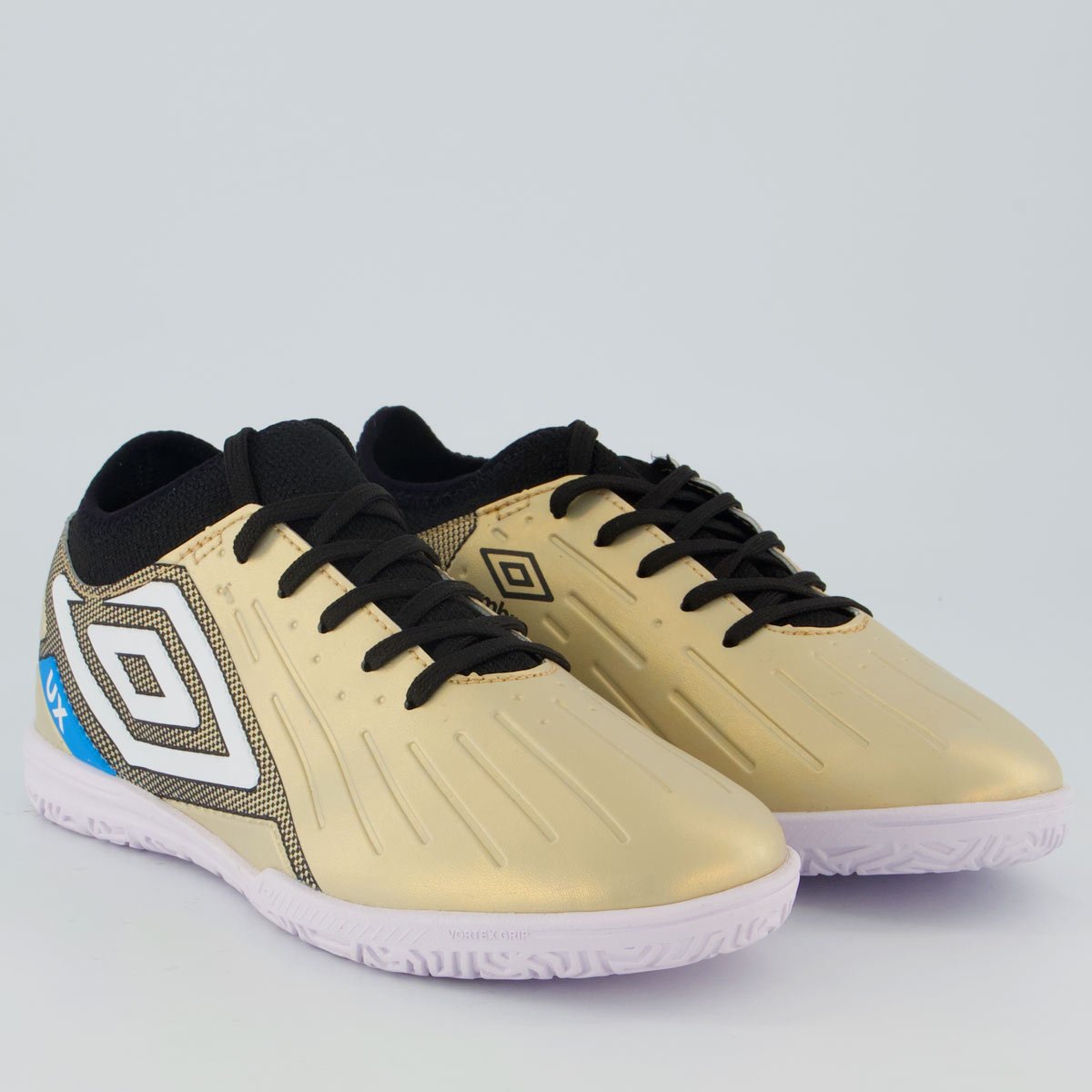 Chuteira Umbro Ux Futsal Juvenil Dourada e Preta Dourado 2