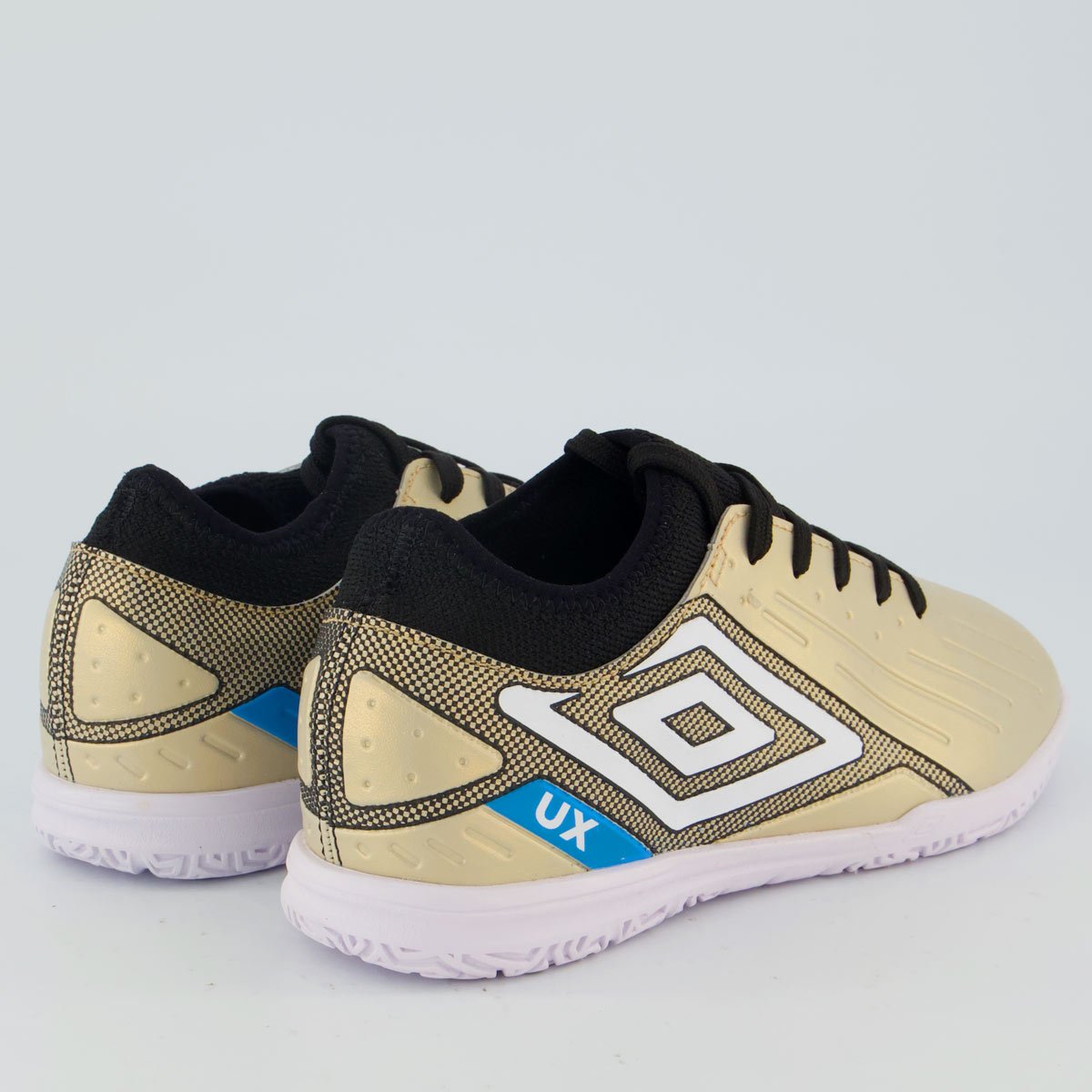 Chuteira Umbro Ux Futsal Juvenil Dourada e Preta Dourado 3