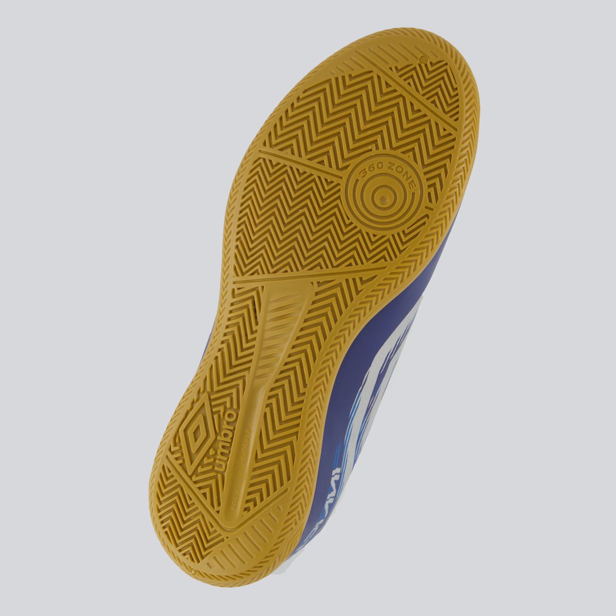 Chuteira Umbro Invictus Futsal Cinza Azul 5