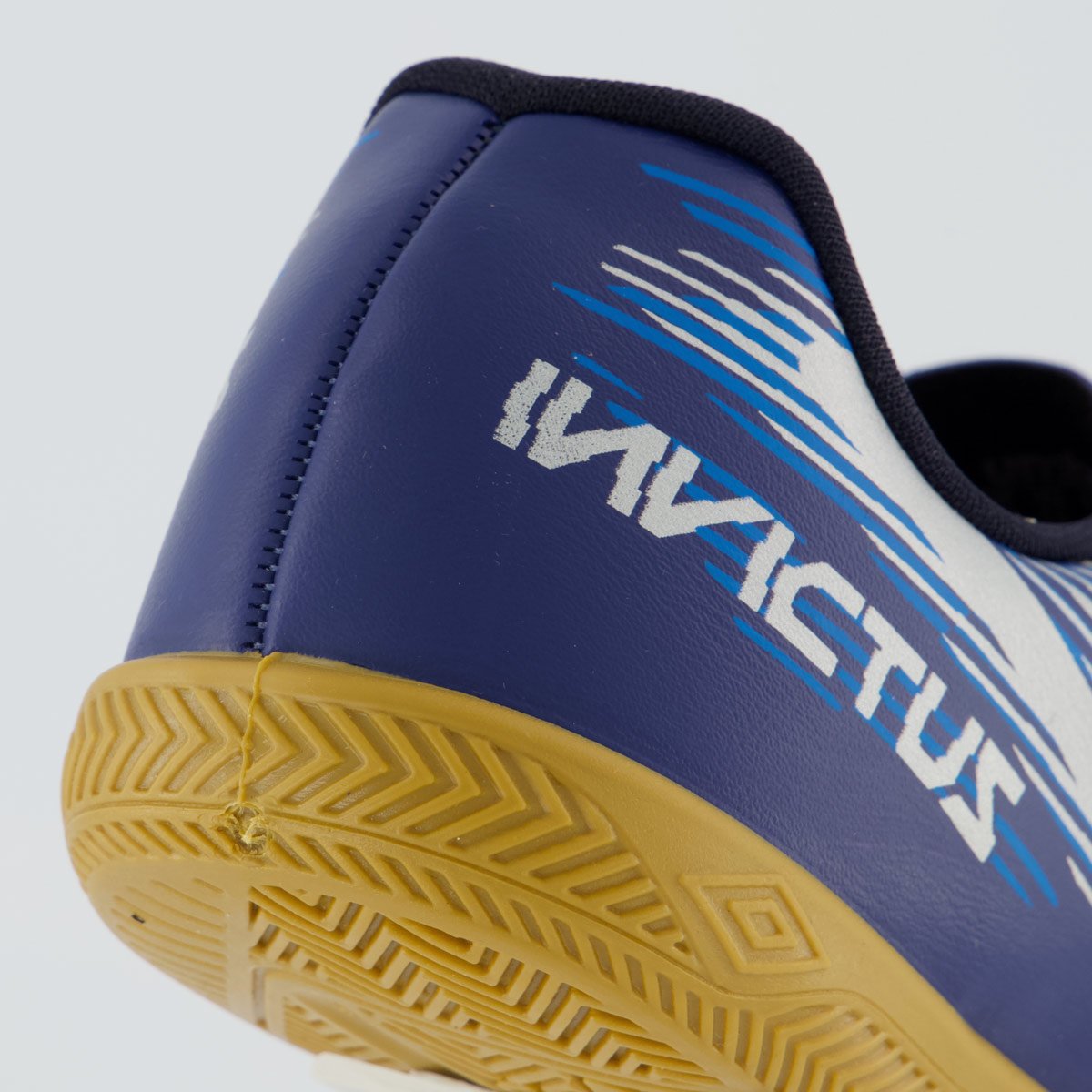 Chuteira Umbro Invictus Futsal Cinza Azul 6