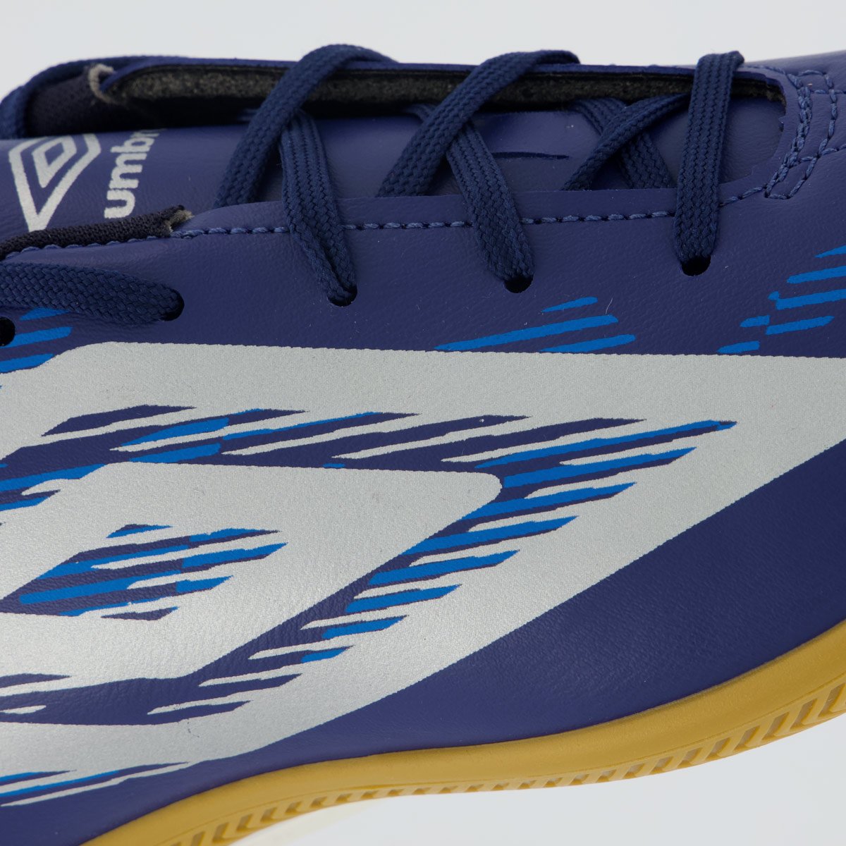 Chuteira Umbro Invictus Futsal Cinza Azul 7