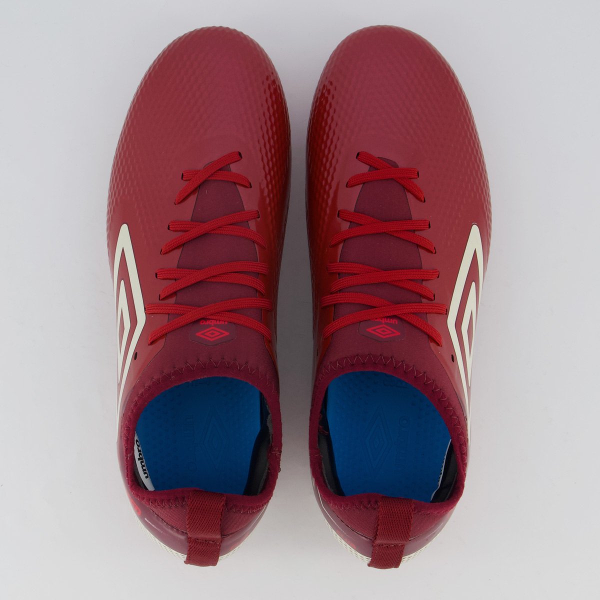 Chuteira Umbro Top Speed Club Campo Vinho e Branca Vinho 4