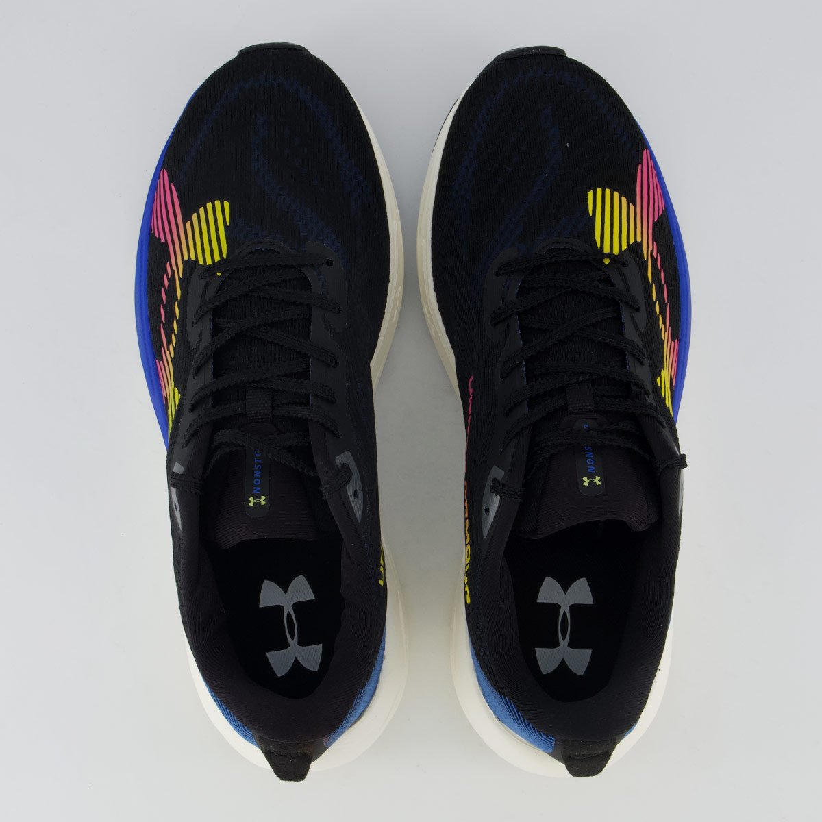 Tênis Under Armour Charged Nonstop Preto e Azul Preto 4