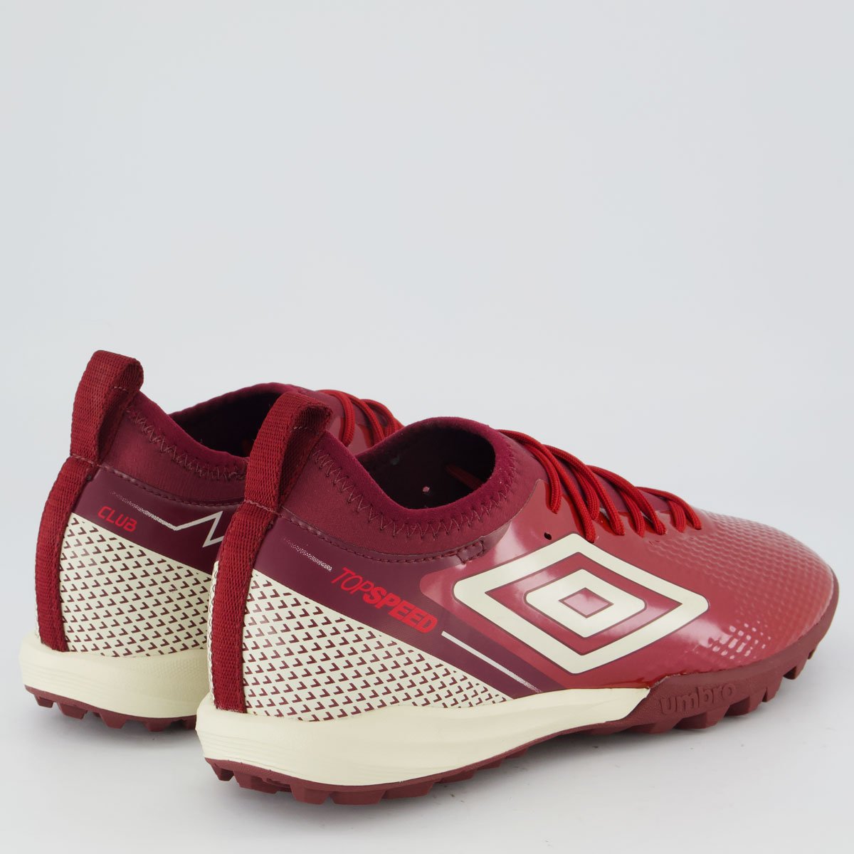 Chuteira Umbro Top Speed Club Society Vinho Vinho 3