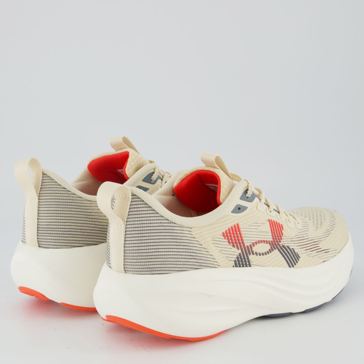 Tênis Under Armour Charged Endless Off White e Cinza Off White 3