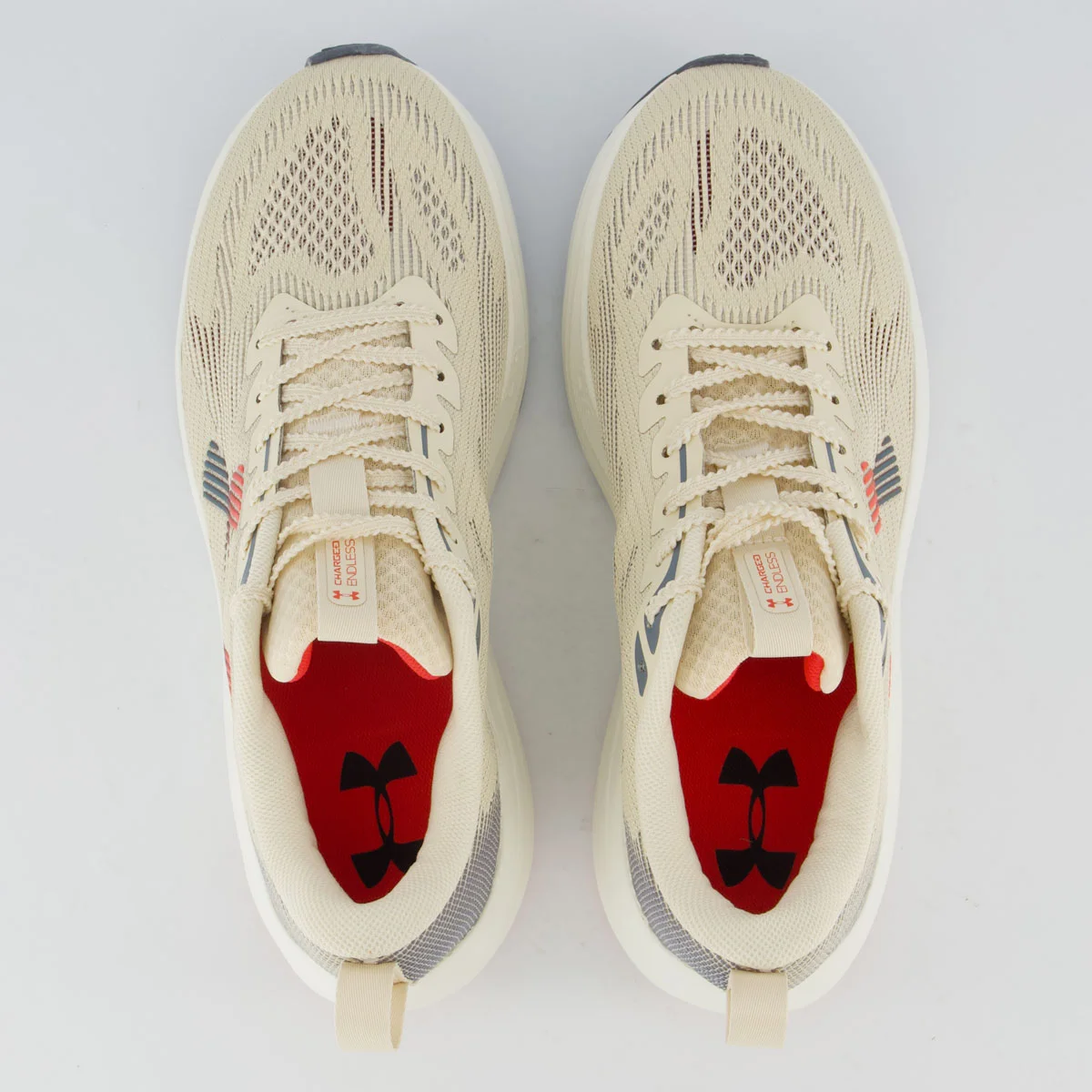 Tênis Under Armour Charged Endless Feminino Off White Bege 4