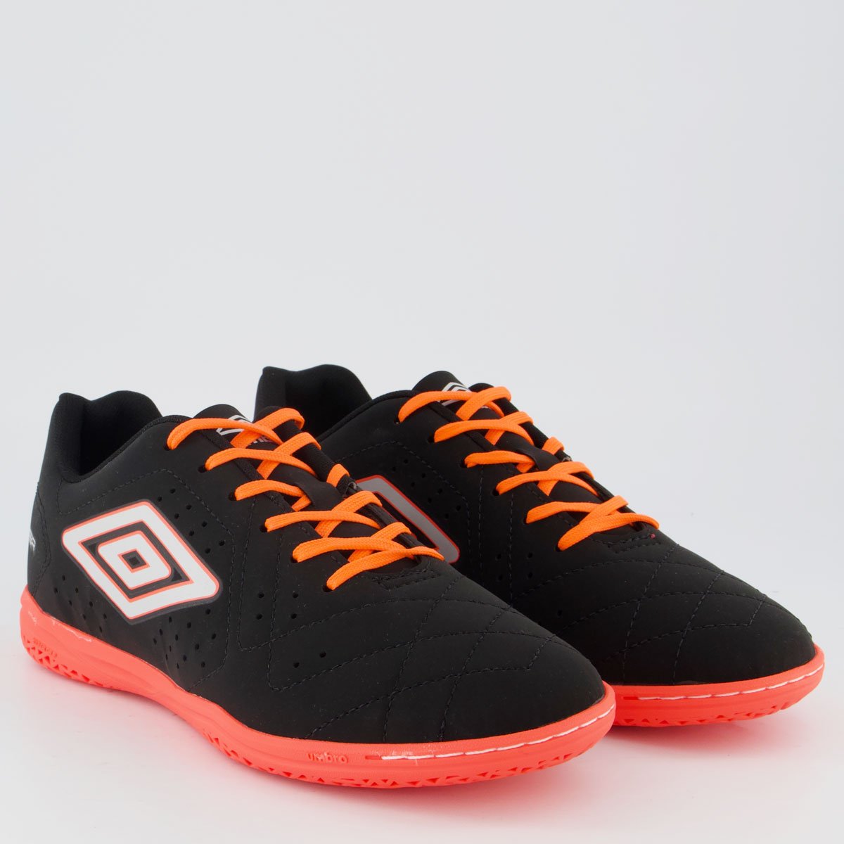 Chuteira Umbro Neo Striker II Futsal Preta e Coral Preto 2