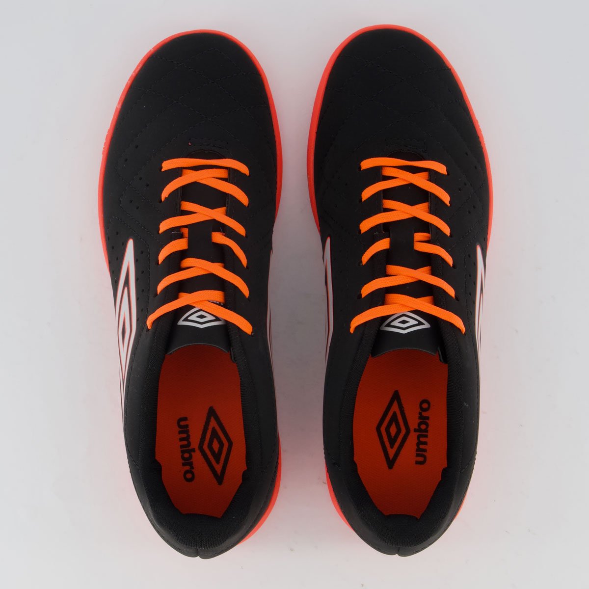 Chuteira Umbro Neo Striker II Futsal Preta e Coral Preto 4