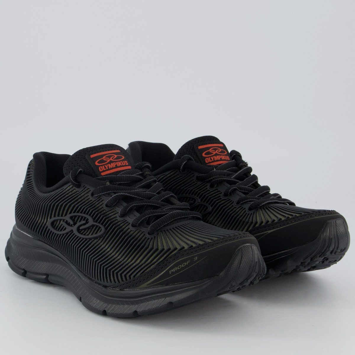Tênis Olympikus Proof 3 Infantil Preto Preto 2