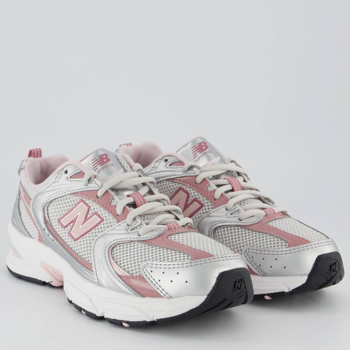 Tênis New Balance 530 Feminino Prata e Rosa Prata/Rosa 2