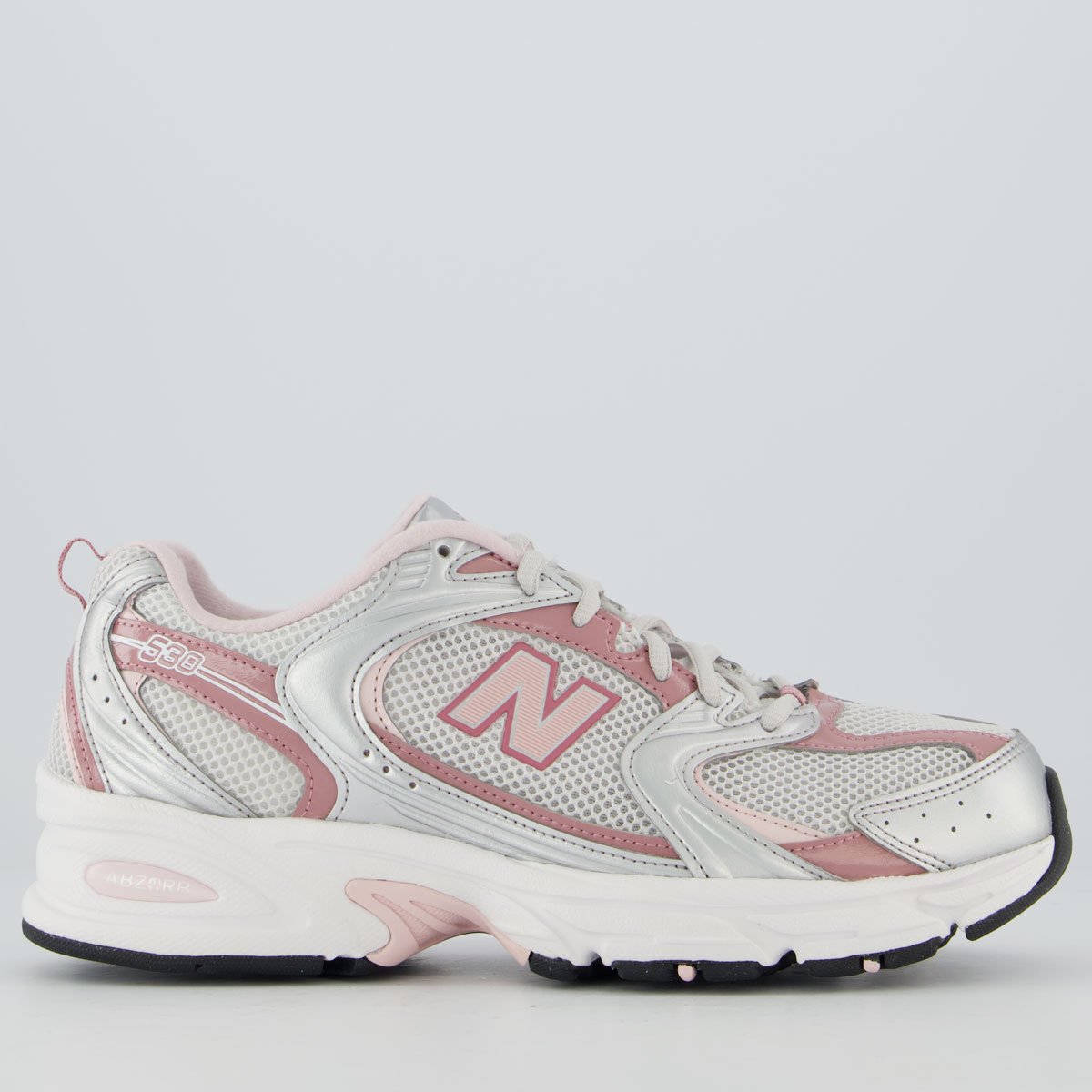 Tênis New Balance 530 Prata e Rosa