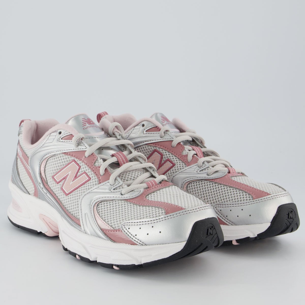 Tênis New Balance 530 Prata e Rosa Prata/Rosa 2