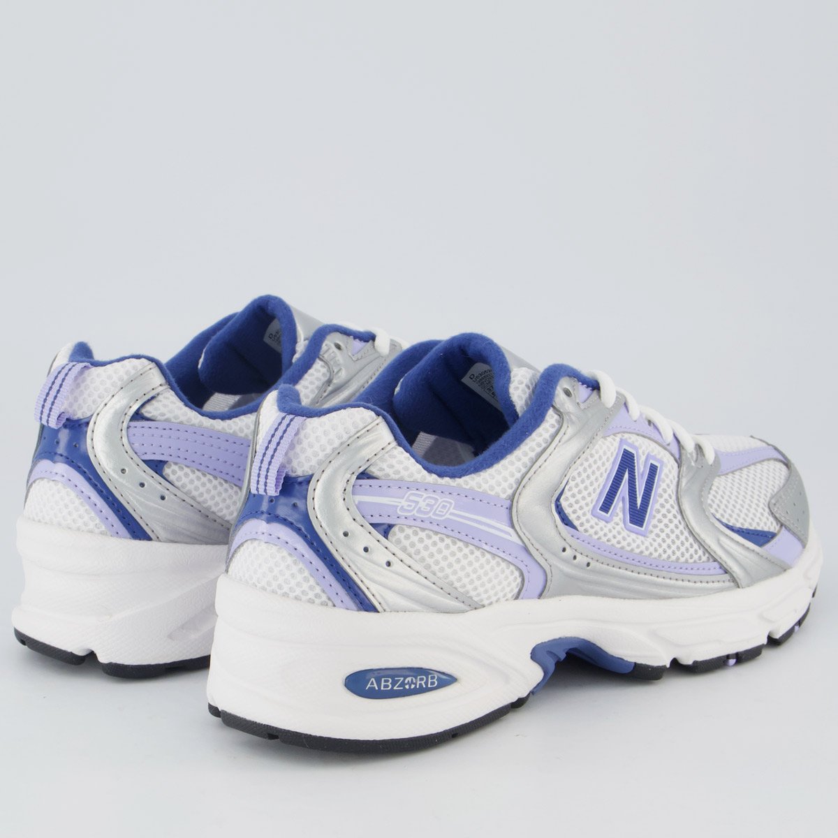 Tênis New Balance 530 Feminino Prata e Lilás Prata/Azul 3