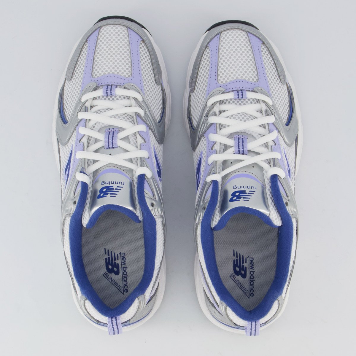 Tênis New Balance 530 Feminino Prata e Lilás Prata/Azul 4