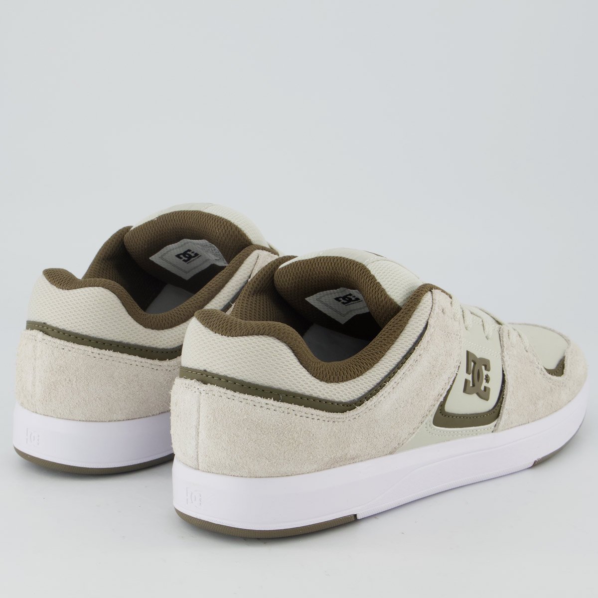 Tênis DC Shoes Cure Off White Bege 3