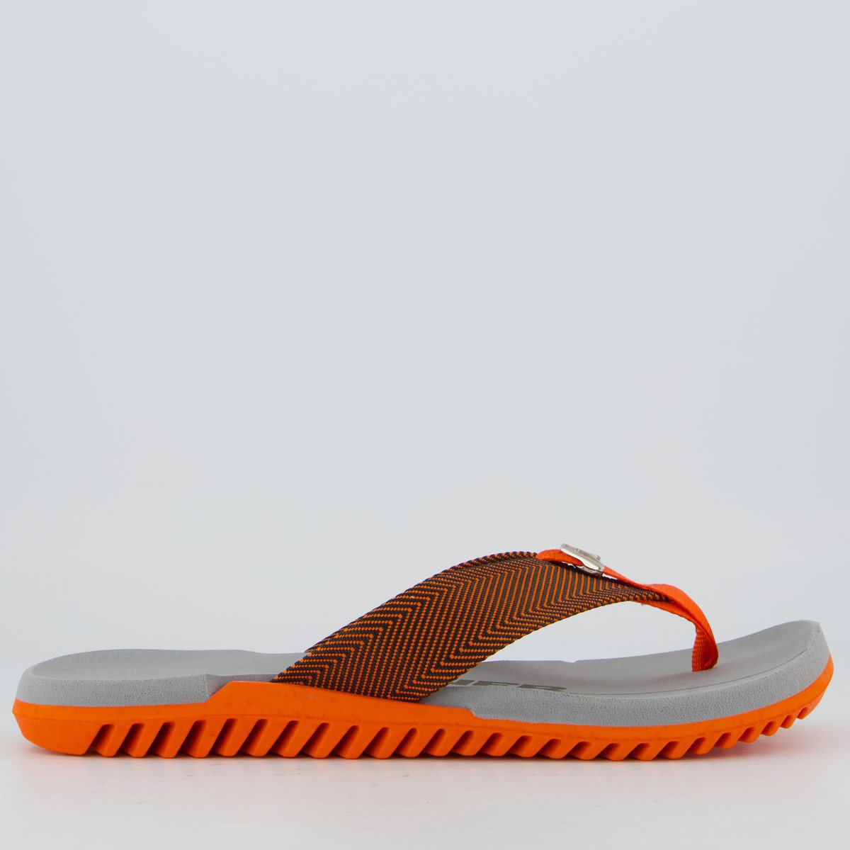 Chinelo Kenner NK6 Cinza e Laranja Cinza/Laranja 2