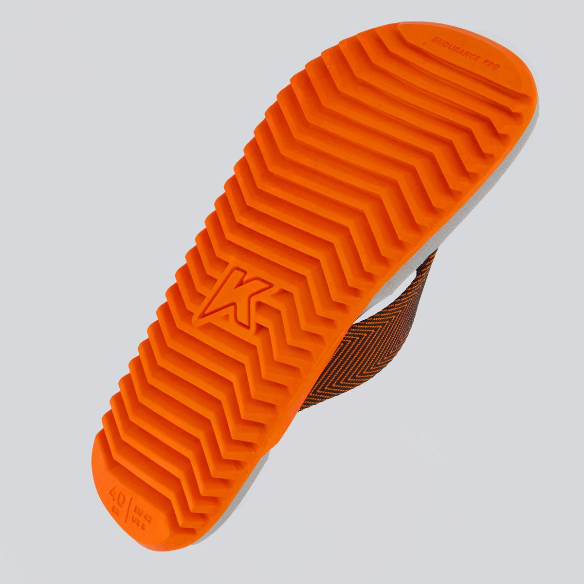 Chinelo Kenner NK6 Cinza e Laranja Cinza/Laranja 5