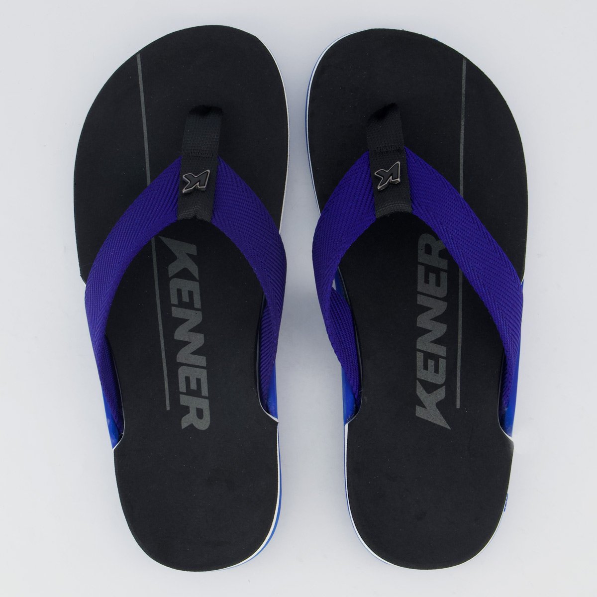 Chinelo Kenner NK6 Pro Preto e Azul Marinho