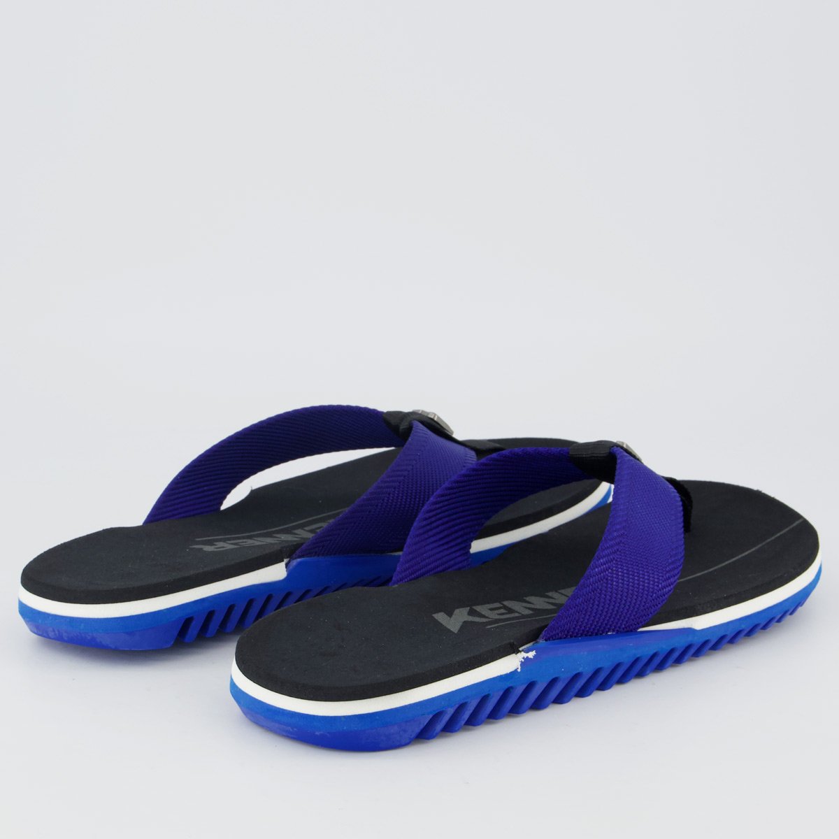 Chinelo Kenner NK6 Pro Preto e Azul Marinho Preto/Azul 4