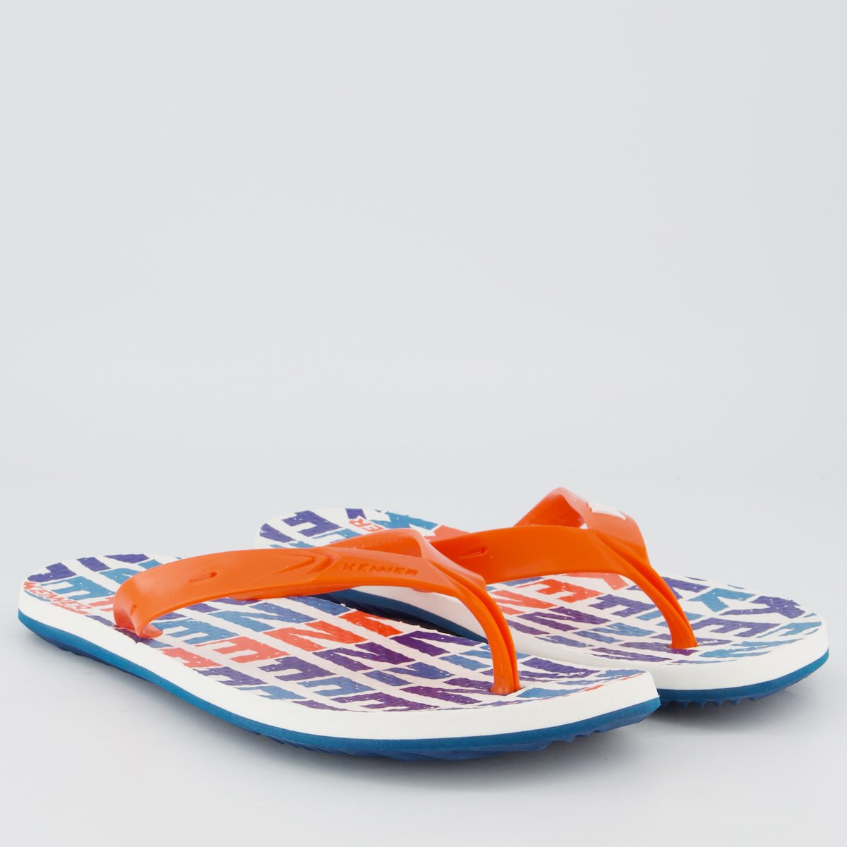 Chinelo Kenner Summer Classic Laranja e Branco Branco/Laranja 3