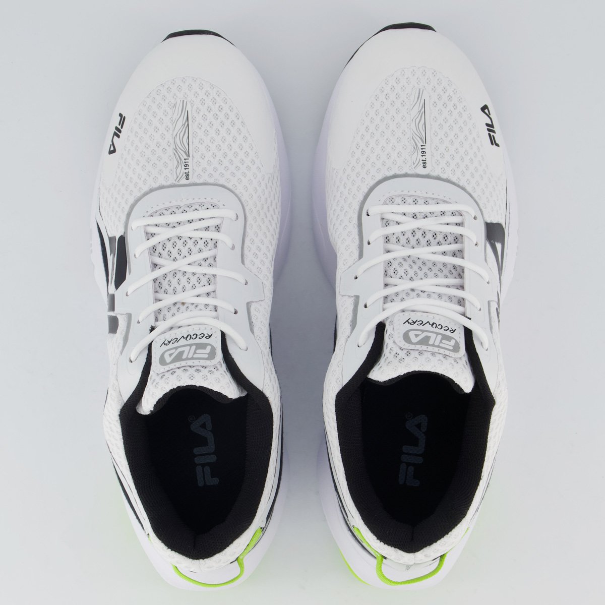 Tenis Fila Recovery Branco e Verde Branco 4