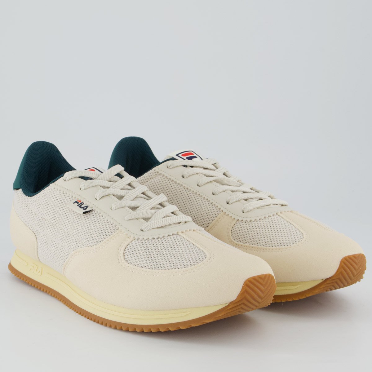 Tenis Fila F-RETRO 2 Bege e Verde Bege 2