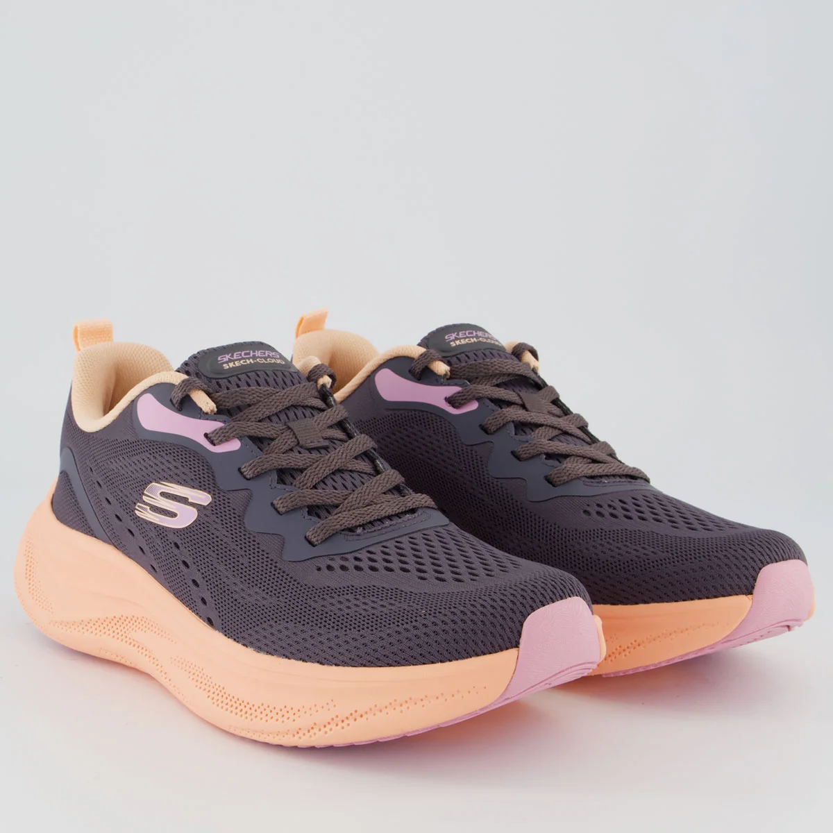 Tênis Skechers Skech Clound Feminino Roxo e Rosa Roxo 2