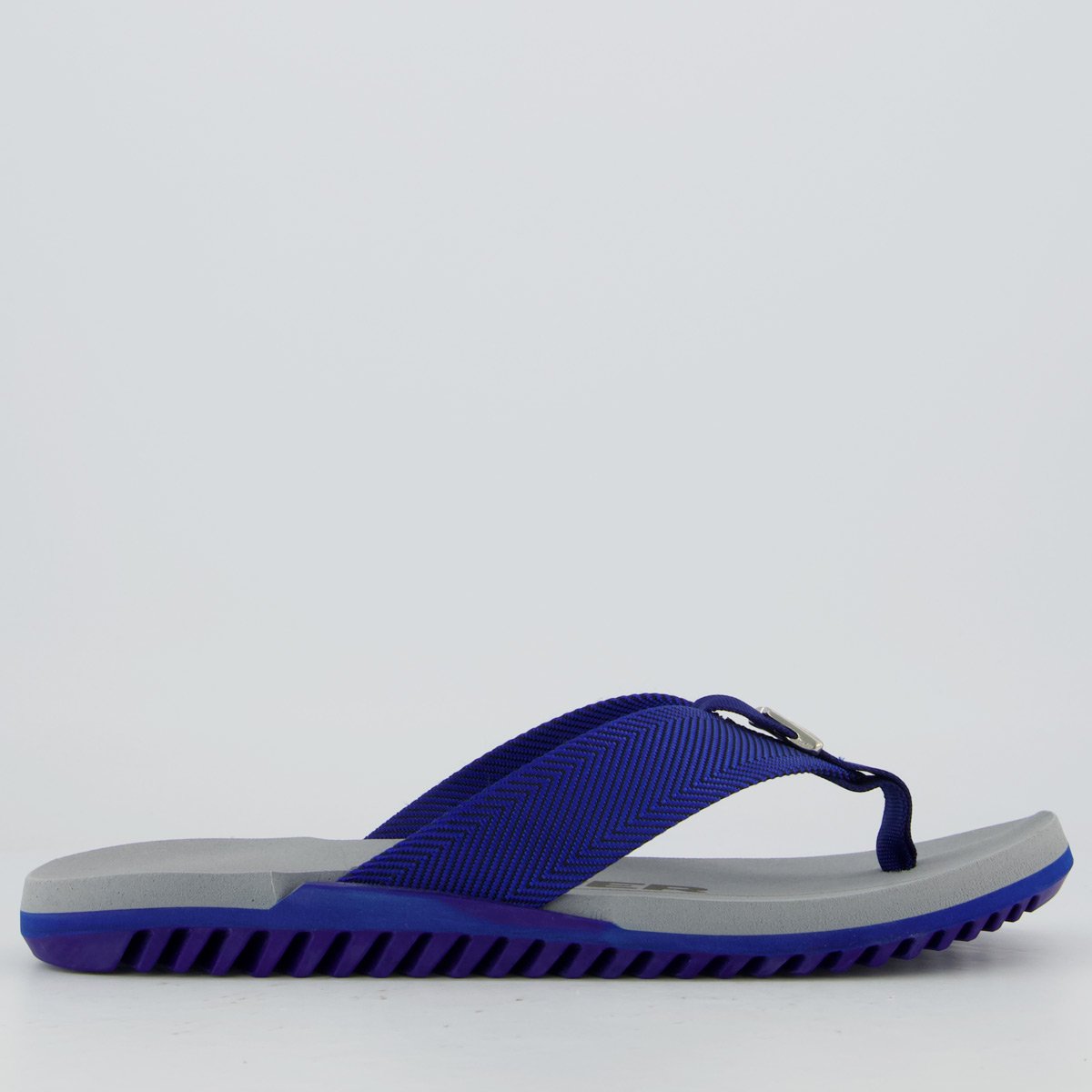 Chinelo Kenner NK6 Cinza e Azul Cinza/Azul 2