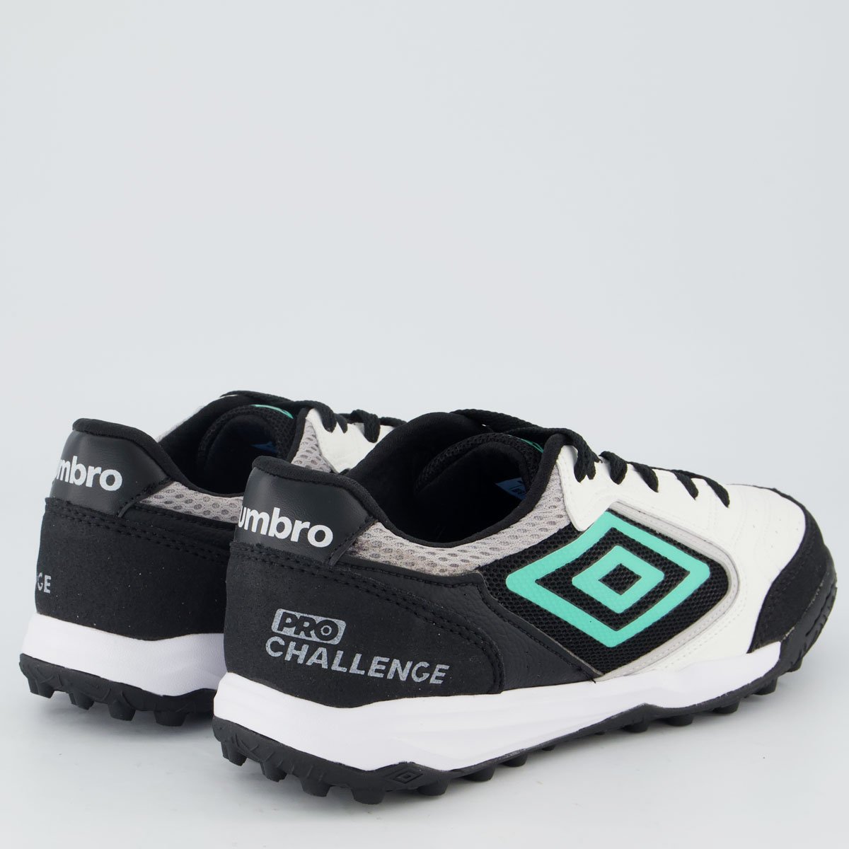 Chuteira Umbro Society Pro Challenge Uptake Branca Branco/Preto 3