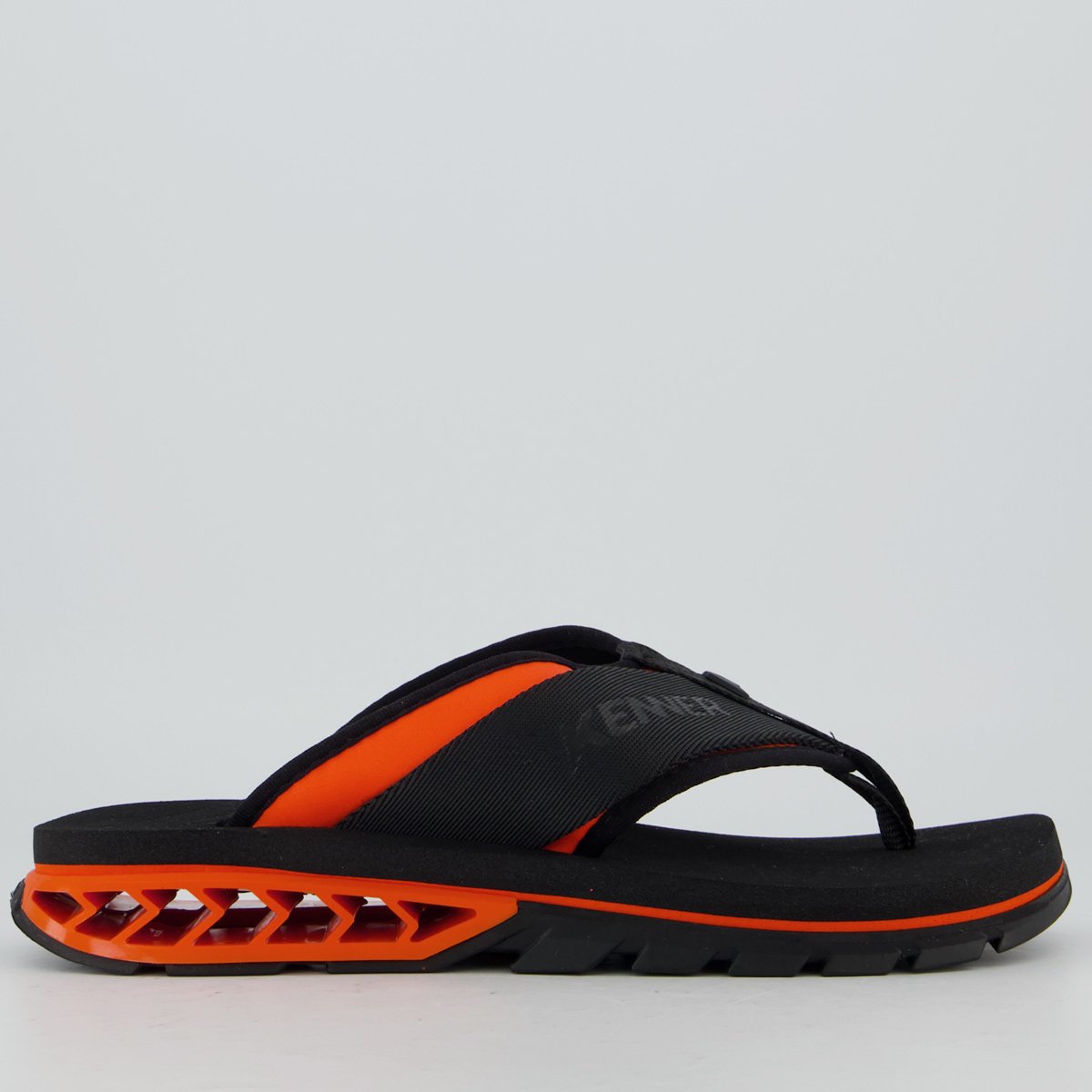 Chinelo Kenner Rakka Sport Preto e Laranja Preto 2